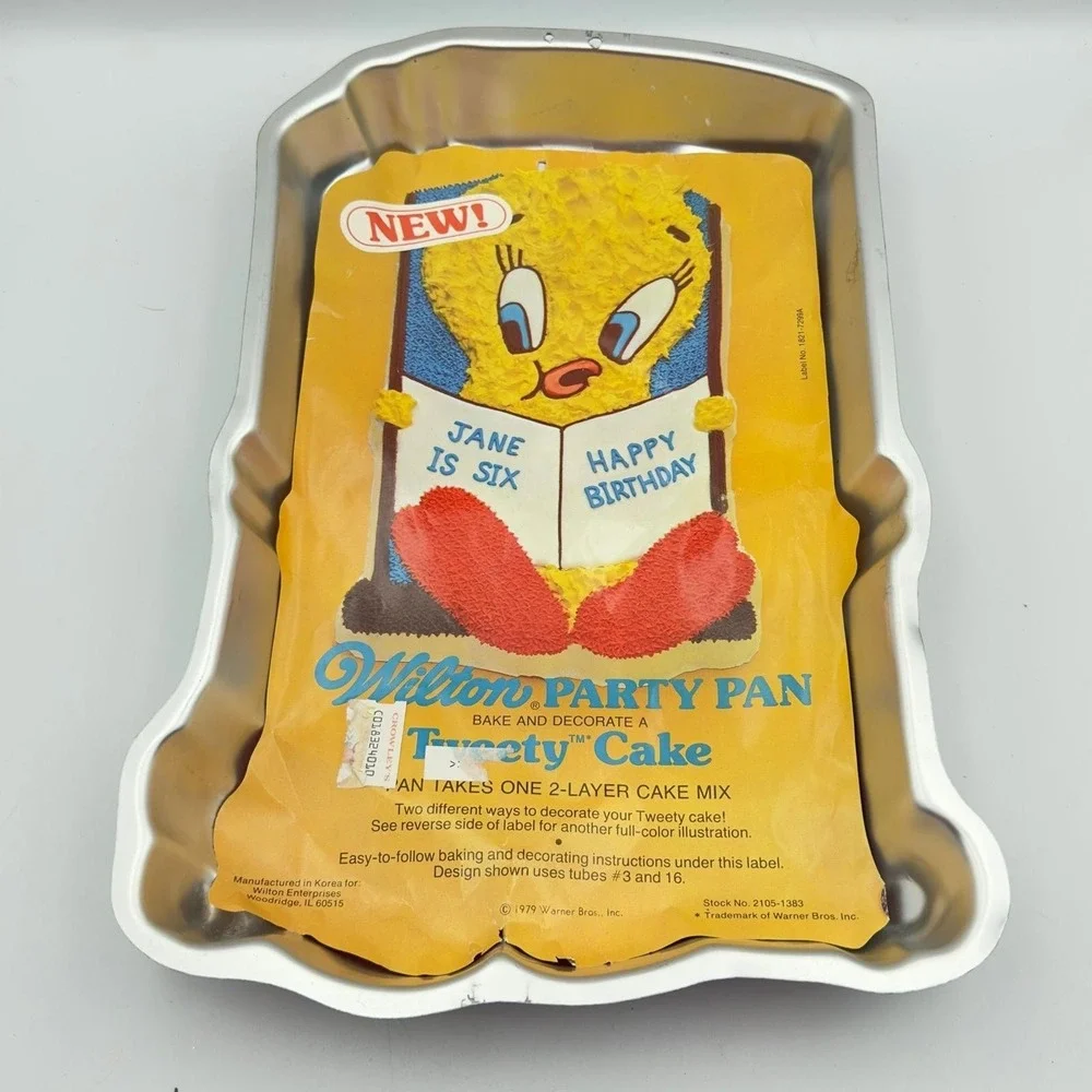 Vintage 1978 TWEETY BIRD Wilton Cake Pan Baking Mold Party Looney Tunes